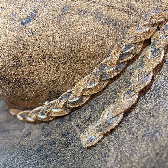 Leather Indiana Jones Style Cowboy Hat - Picture 8 of 11